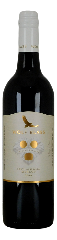 Wolf Blass Private Release Merlot 2018 (6x 750mL), SA.