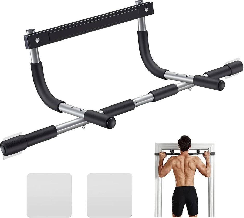ALLY PEAKS Pull Up Bar for Doorway, Thickened Steel Max Limit 440 lbs Upper