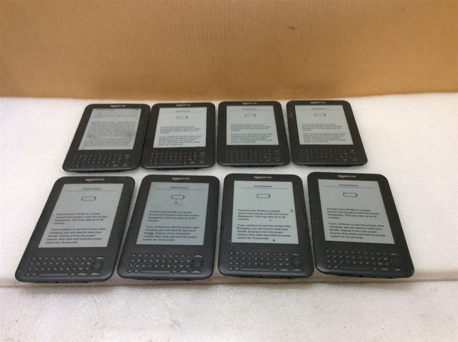 Amazon Kindle Keyboard E-Reader (Lot of 8)
