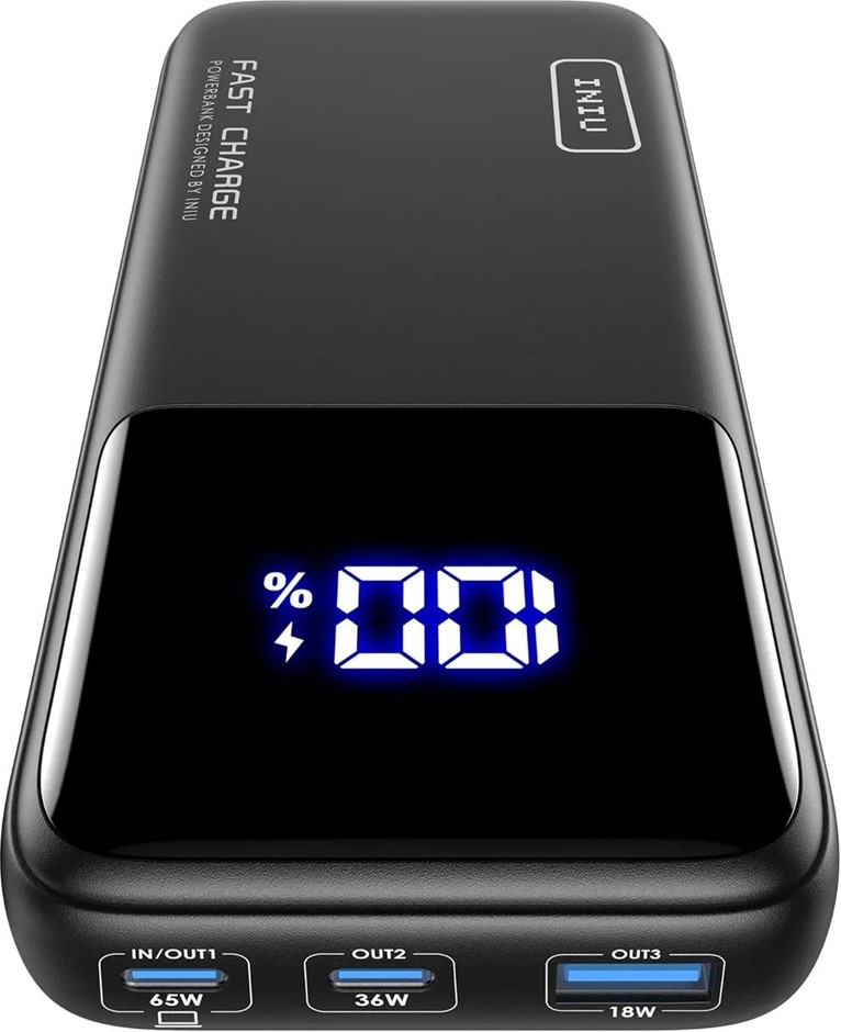 INIU Power Bank, 65W 20000mAh Fast Charging Laptop Portable Charger, USB C