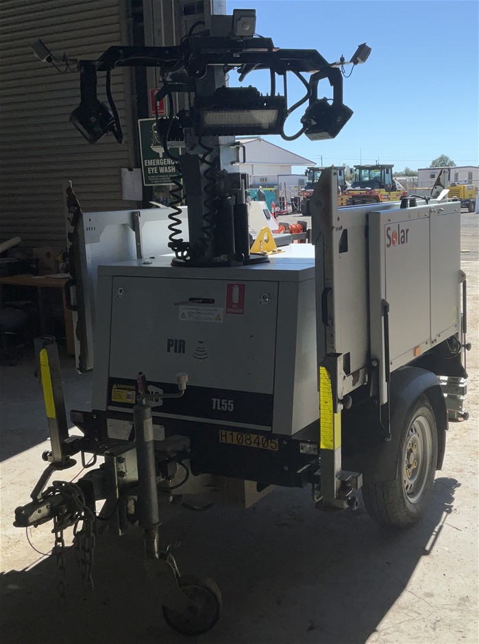 2019 SMC TL55 Lighting Tower - 240w - LED Solar - Chinchilla