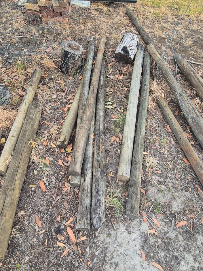 Quantity Assorted Used Treated Pine Posts