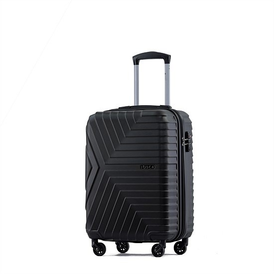 TOSCA Huston Hardside 42L Carry-On Luggage Trolleycase, Black.