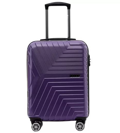 TOSCA Huston Carry-On Hardside Luggage Suitcase 55cm, Purple. NB: minor use