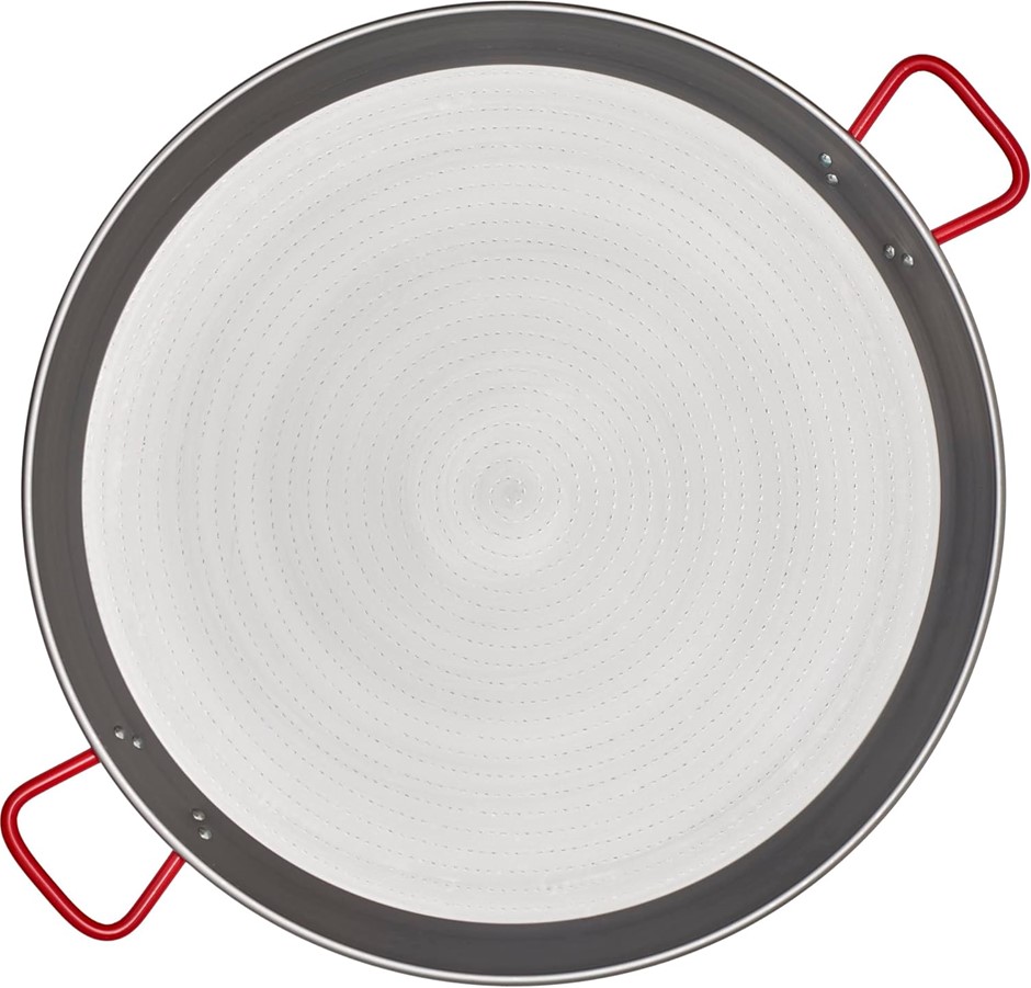 GARCIMA 65cm Carbon Steel Paella Pan, Silver