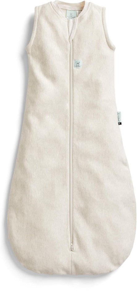 ERGOPOUCH Sleeveless Sleeping Bag, Organic Jersey Cotton, 0.2–2.5 TOG, 3 Mo