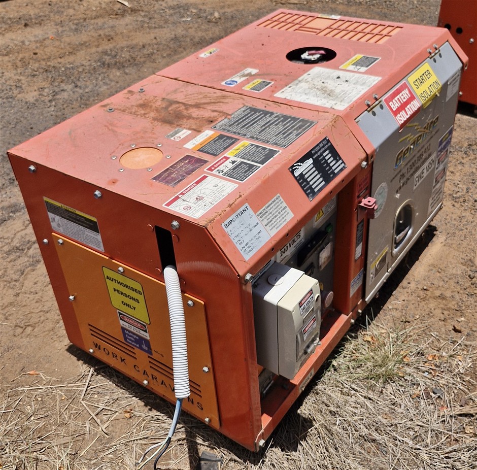 2019 Kubota GL6000 Generator - Diesel - 6.0kva - Moranbah