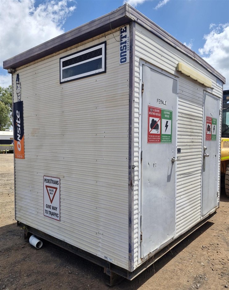 Portable Toilet Block - 3.6m x 2.4m - M-F - Moranbah