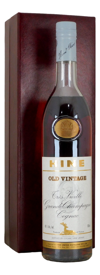 Hine Tres Vielle Grand Champagne Cognac 1960`s (1x 700mL), France.