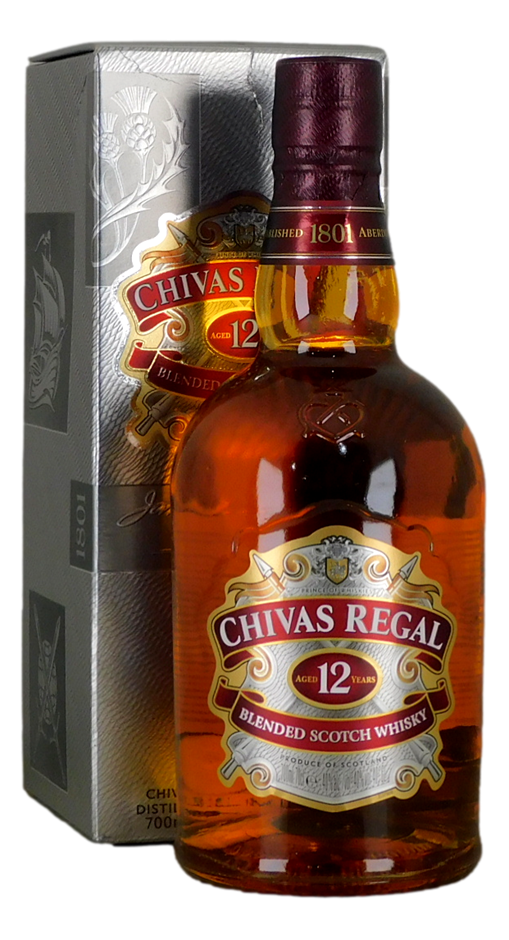 Chivas Regal 12YO Blended Scotch Whisky (1x 700mL), Scotland.