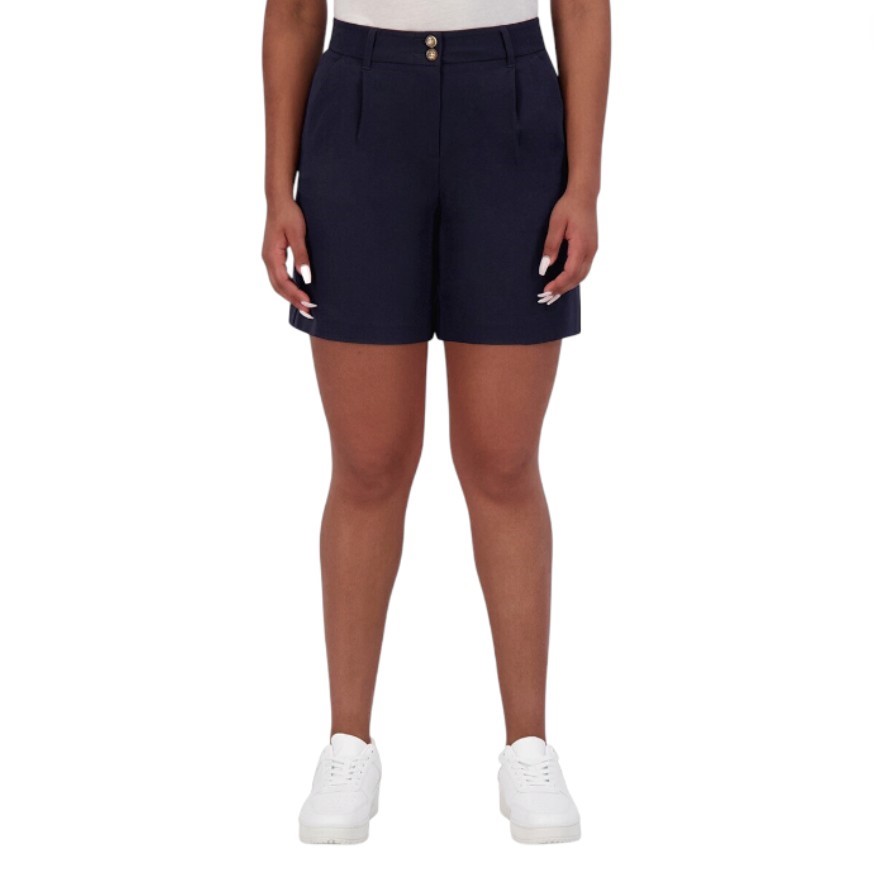 ANDREW MARC Women's Shorts, Size 10, Navy/Night Sky (NS4). Buyers Note - D