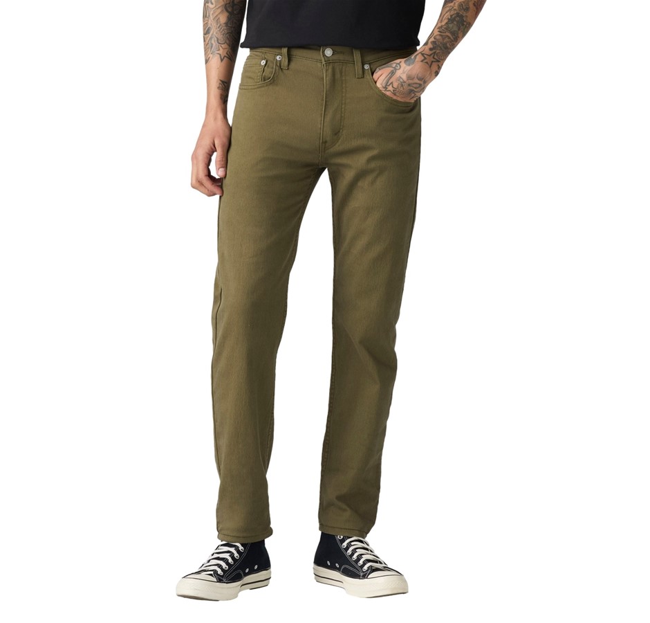 LEVI'S Men's 502 Taper Pant, Size 34x30, 56% Cotton, Green (1634), 29507163