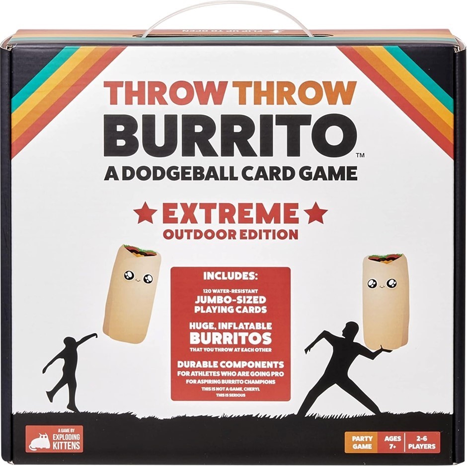 Exploding Kittens Throw Throw Burrito Extreme Outdoor Edition - Card Games