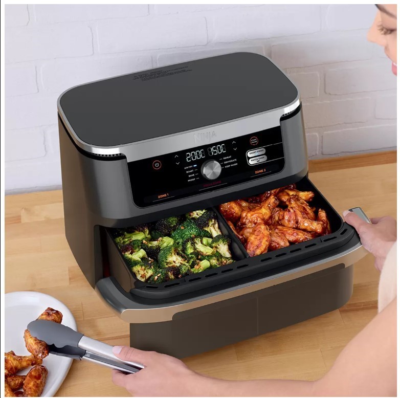 Ninja XXXL FlexDrawer Air Fryer AF500ANZ, Black, 10.4L. NB: minor use