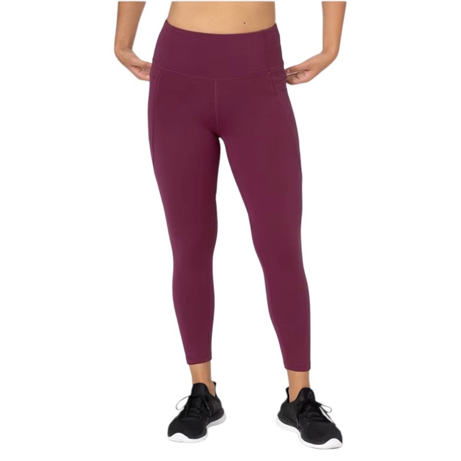 2 x TUFF Women's Vida Yoga Tight, Size L, Magenta. Buyers Note - Discount
