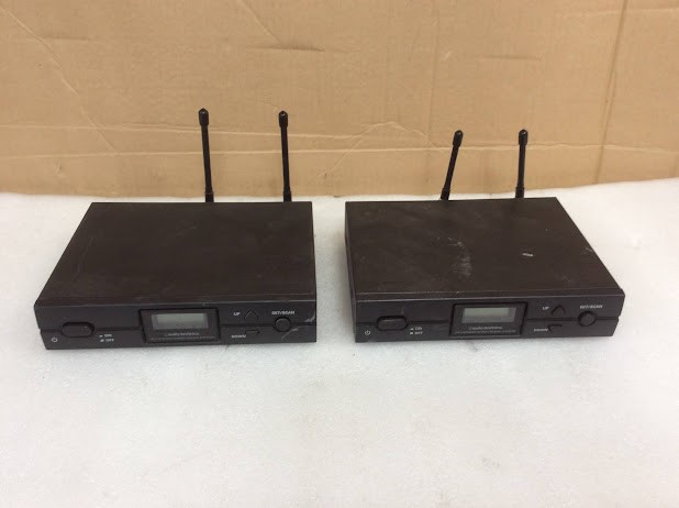 Audio-Technica ATW-R2100aD&ATW-R2100 UHF Receivers (Lot of 2)