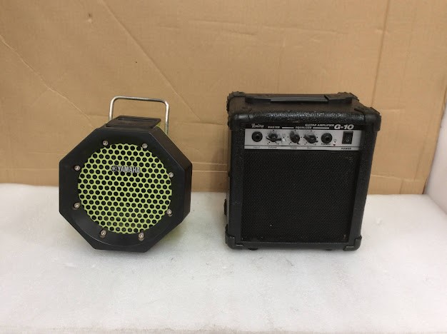 Monterey G-10 Guitar Amplifier& Yamaha PDX-11 Portable Speaker (Lot of 2)