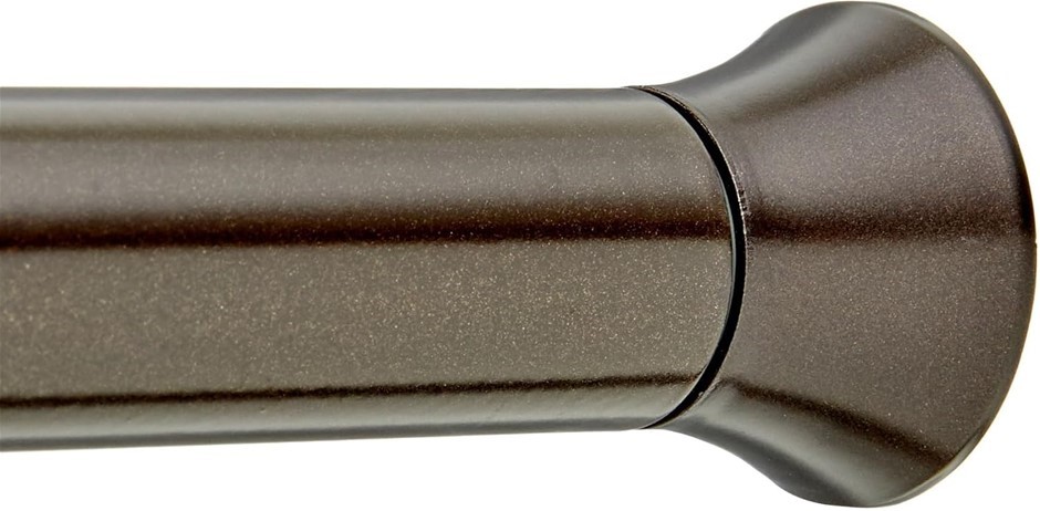 AMAZON BASICS Adjustable Shower Curtain Tension Curtain Rod - 107-183 cm, B
