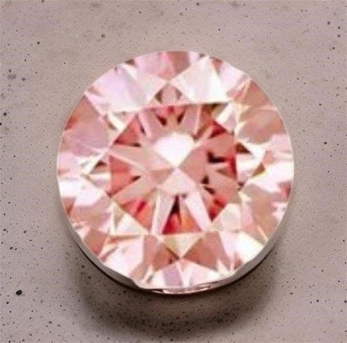 0.011 Carat AU Pink Diamond PC 1 round diamond certified