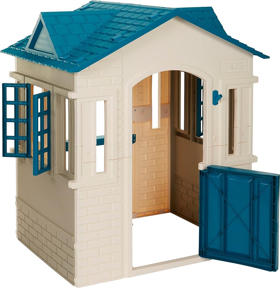 LITTLE TIKES Small Cape Cottage Refresh Playhouse, Blue. <b>Important Notic