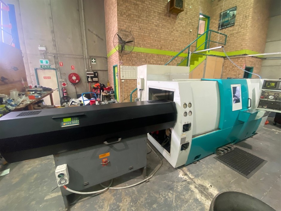 Doosan S310SML Dual Spindle CNC Lathe, Bar Feeder and Associated items
