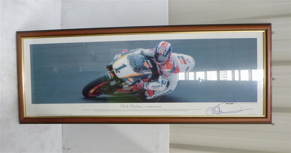 Mick Doohan, Conqueror Autographed Signed Frame Photo