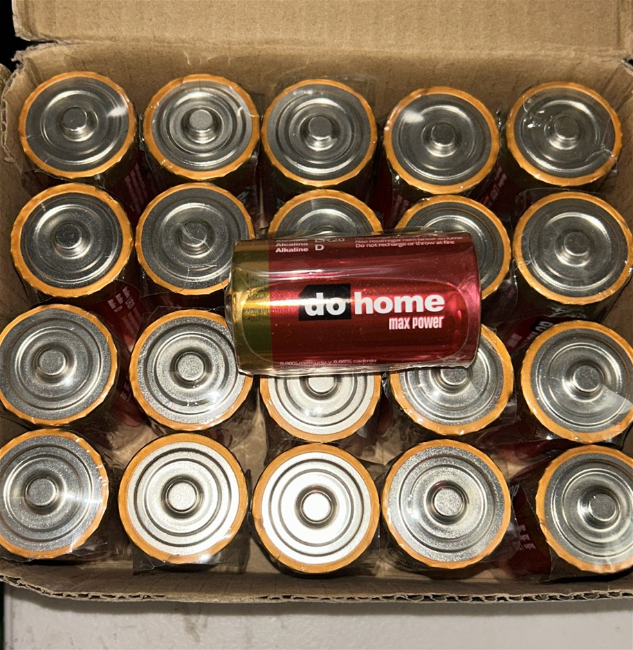 24x DOHOME Max Power D Batteries