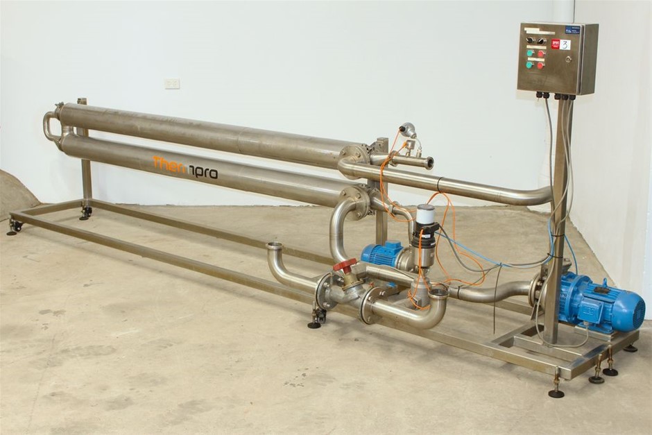 Tube Heat Exchanger with Circulation Pumps "Teralba" Dimpleflo