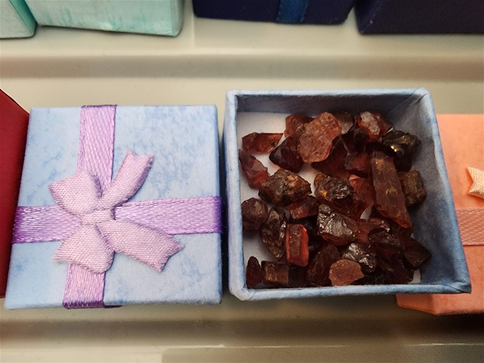 Red Natural Raw Earth Mined Garnets from Pacific Islands 50 Carat