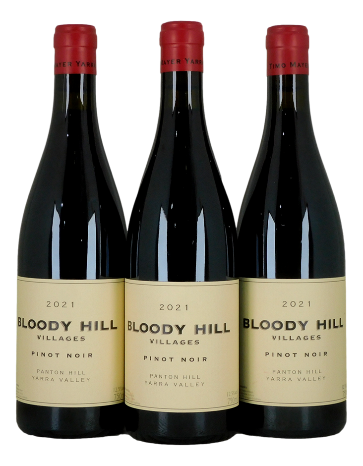 Timo Mayer Bloody Hill Pinot Noir 2021 (3x 750mL) Yarra Valley