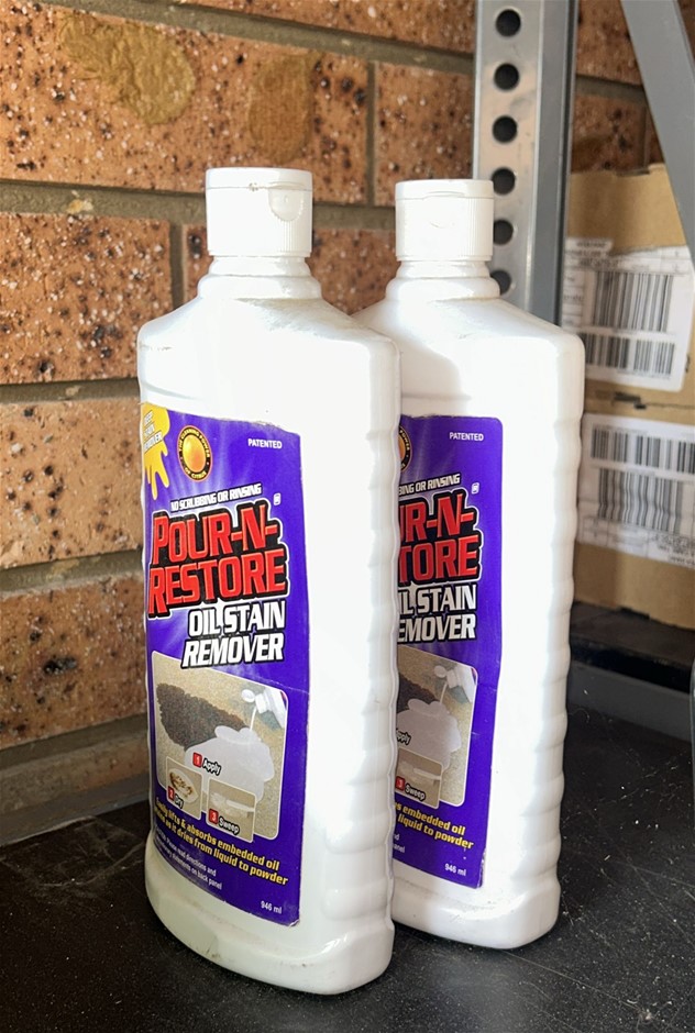 2x Pour-N-Restore Oil Stain Remover