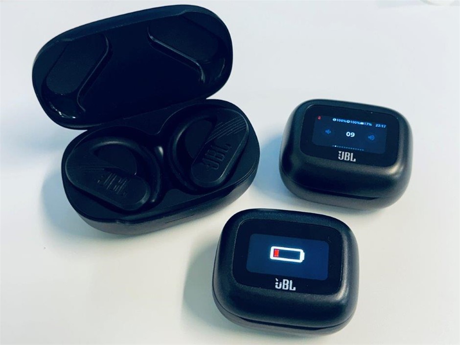 2 x Asstd. JBL Live model earbuds with charging cases