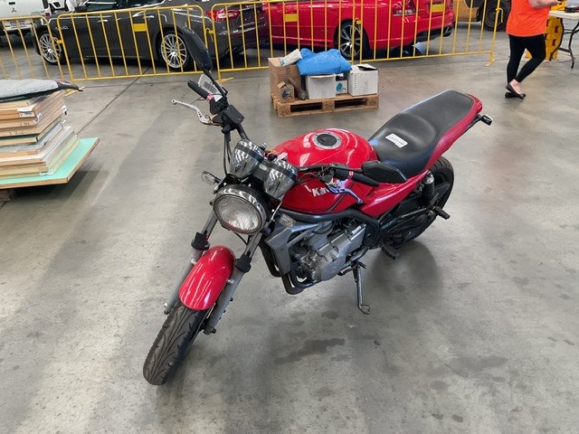 <p>2004 Kawasaki ER500c Road Motorcycle (WOVR - Inspected)</p>