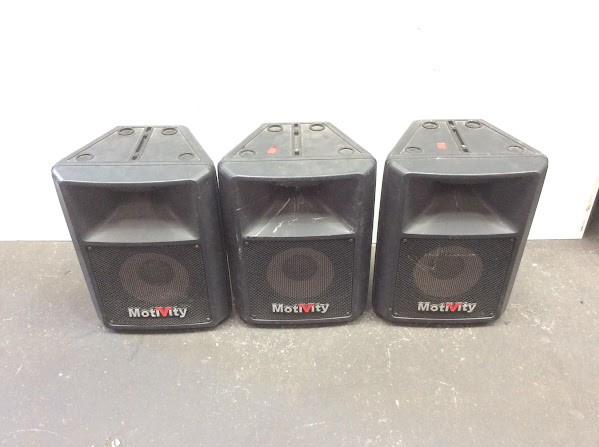 Motivity LS-100 Professional Loudspeaker System (Lot of 3)