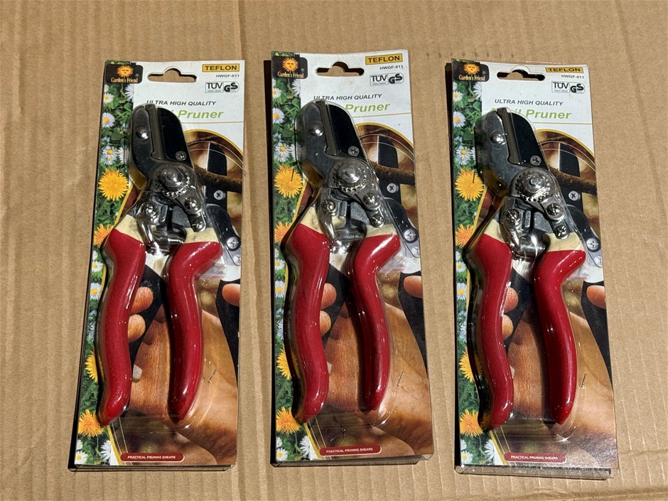 Garden's Friend Pruner high quality TUV tested x 3 units Brand NEW