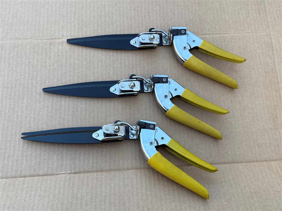 Garden Grass Shears, rotatable handle,  x 3 units NEW