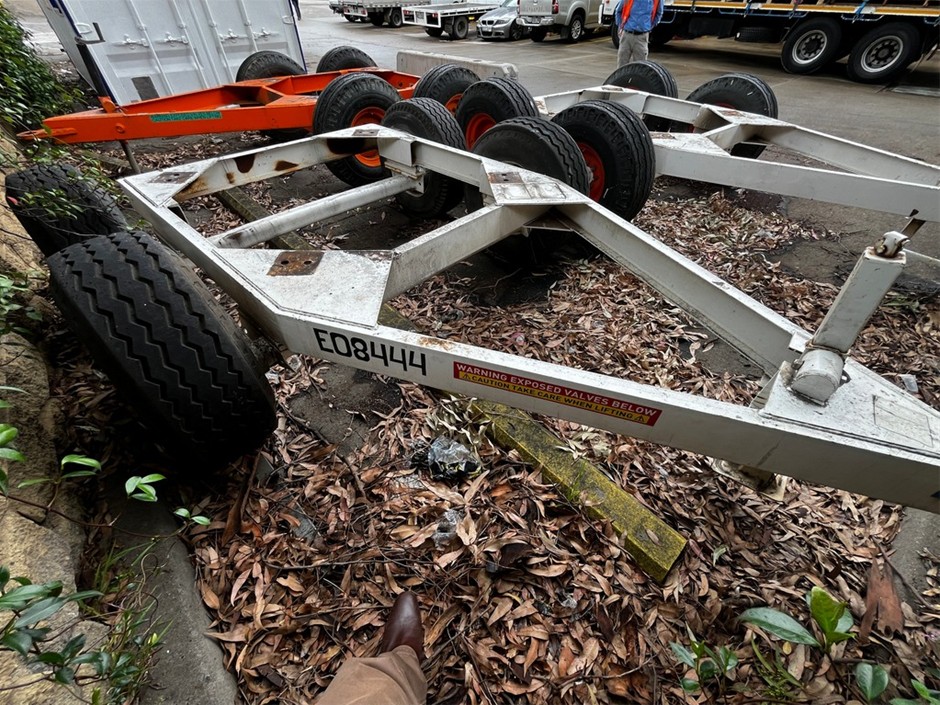 Custom Made Fabricated Steel Dual Axle Dolly