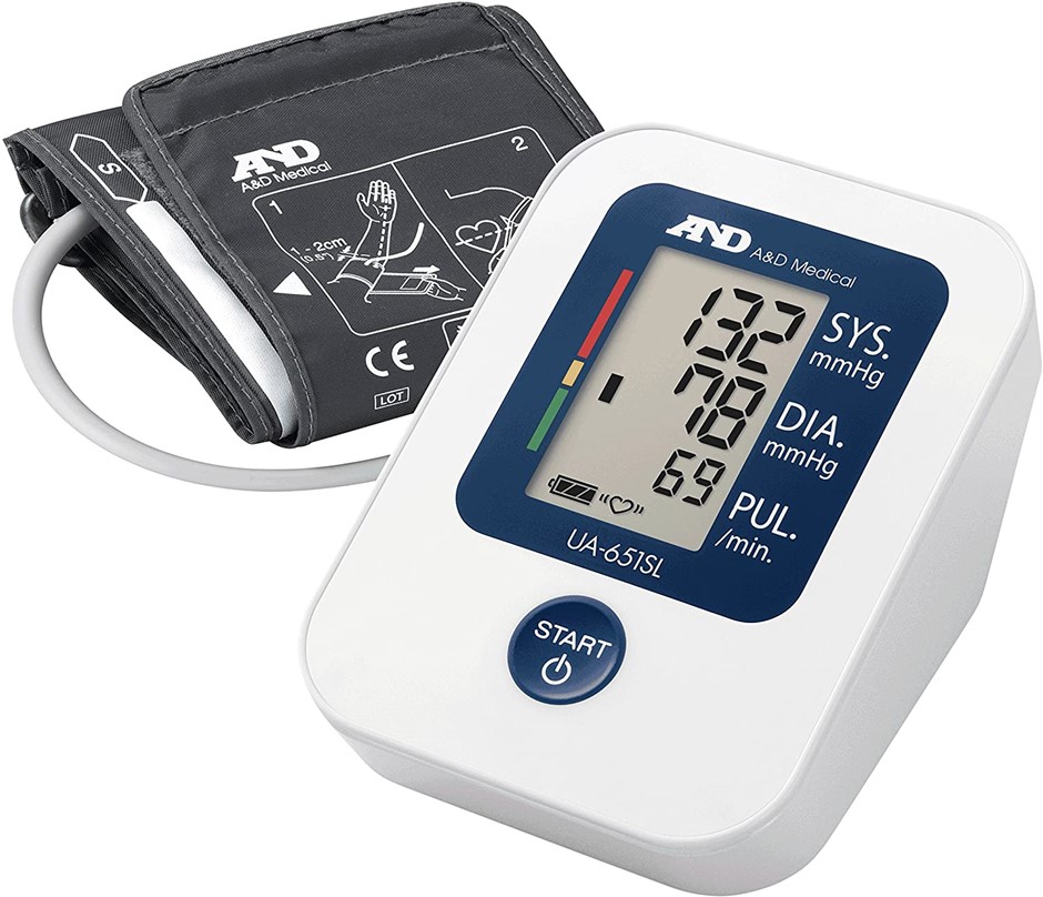 A&D Medical Upper Arm Blood Pressure Monitor with Larger Cuff. NB: Minor Us