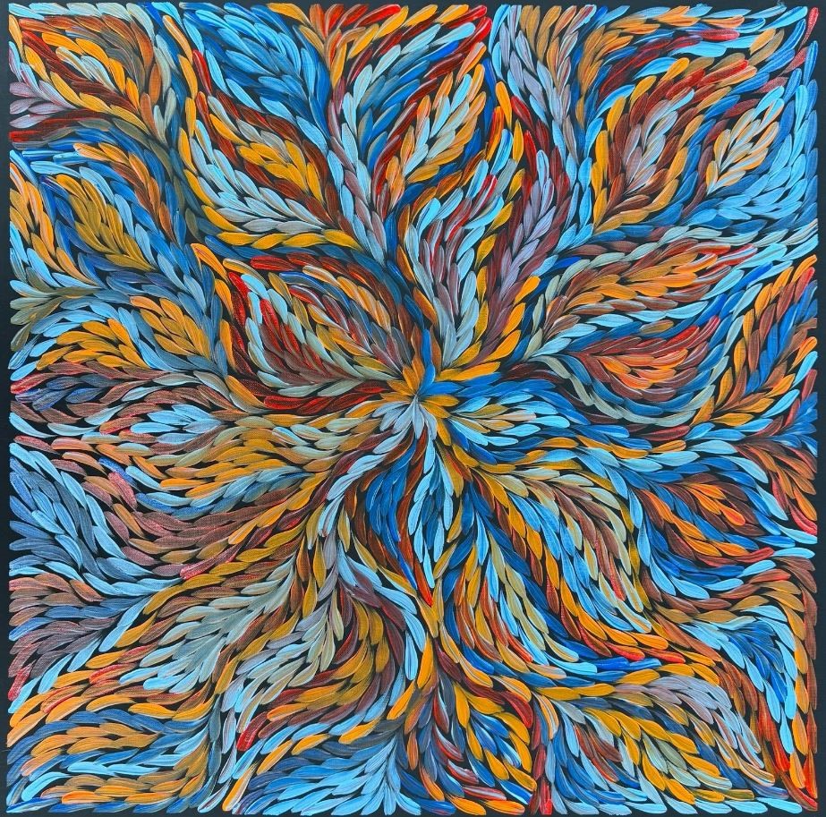 Original Aboriginal Painting Rosemary Petyarre - Bush Yam