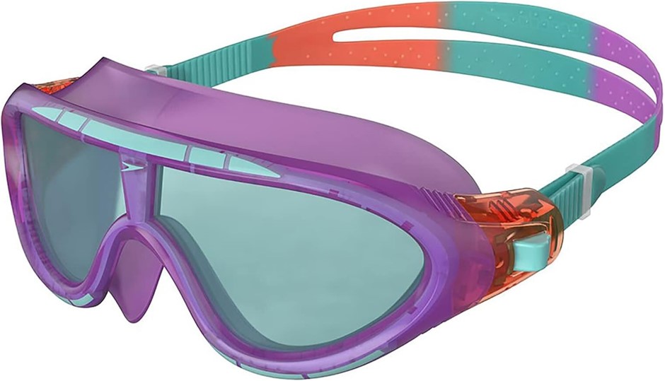 SPEEDO Junior Biofuse Rift Swimming Goggle, One Size, Orchid/Soft Coral/Pep