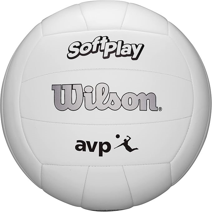 2 x WILSON Soft Play Volleyball, Official Size, White.