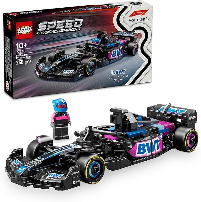 LEGO Speed Champions BWT Alpine F1 Team A524 Race Car for 10+ Year Old Boys