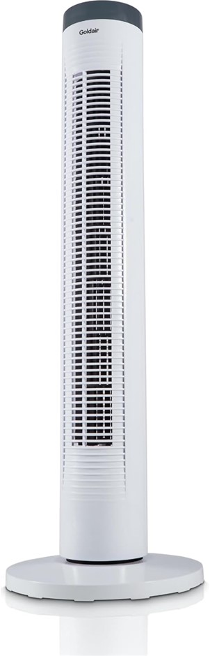 GOLDAIR Select Tower Fan, 81cm. NB: Slightly Damaged Box.