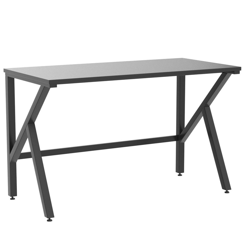 LAD WORKSPACES The K Table Engineered Wood Study Table, Laptop, Computer Ta