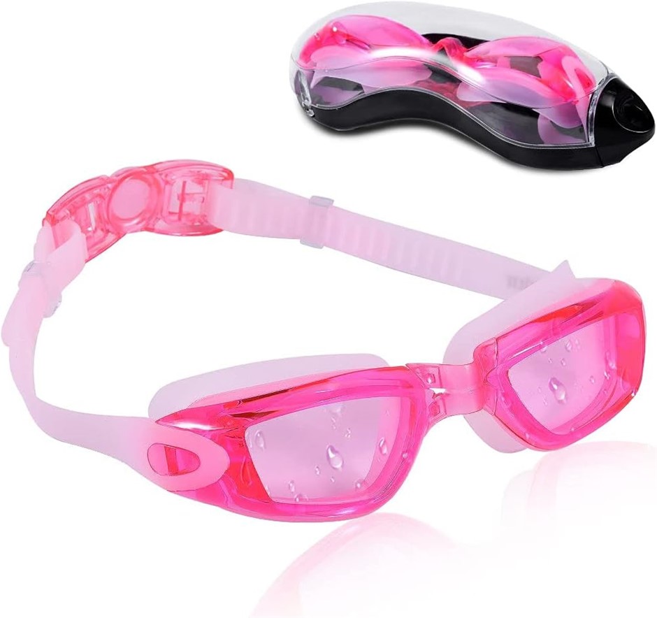 RAPIDOR Swimming Goggles for Men Women Teens, Anti-Fog UV-Protection Leak-P
