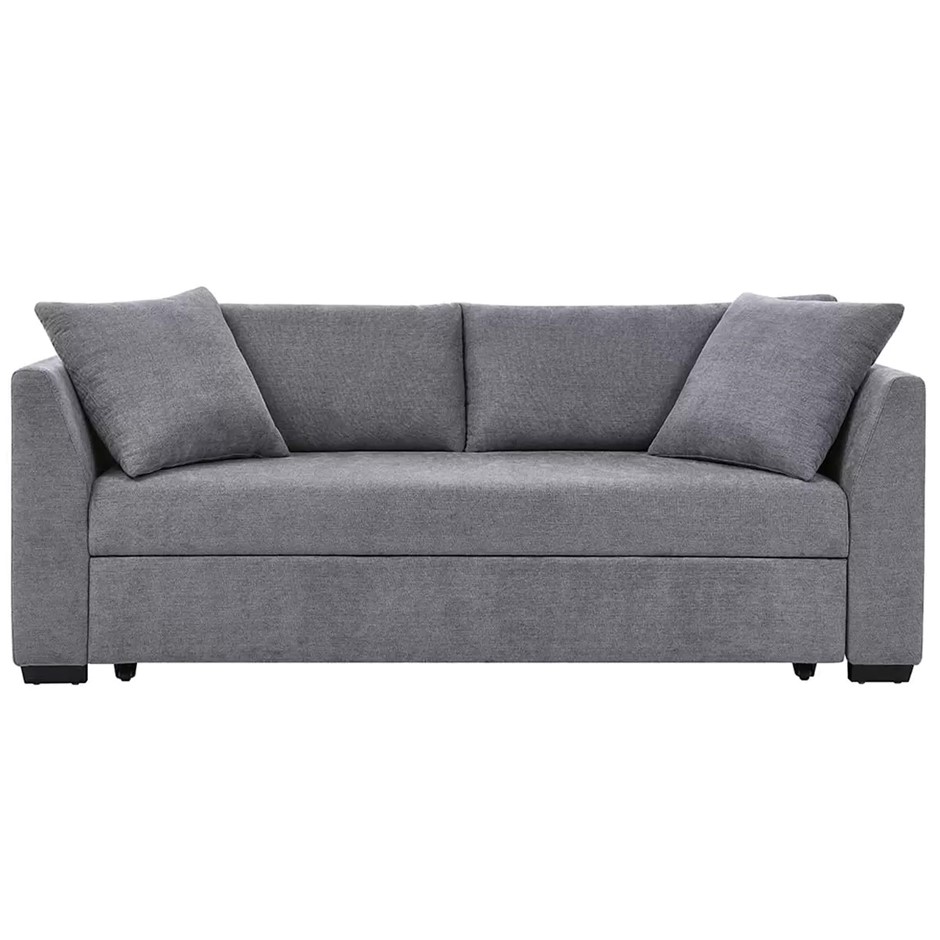 THOMASVILLE Queen Sleeper Convertible Sofa Lounge, Grey, 220 x 91 x 94cm.