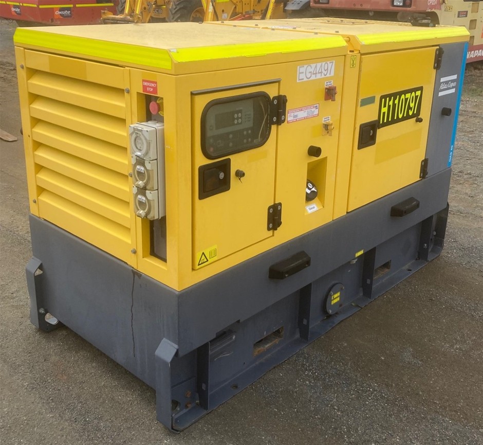 2020 Atlas Copco QAS40 Generator - Diesel - 40kva (Rockhampton)