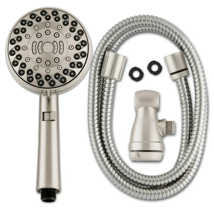 WATERPIK Dual PowerPulse Massage Hand Held Shower Head. NB: Damaged packagi
