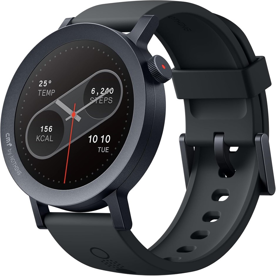 CMF by Nothing Watch Pro 2 Smartwatch, Dark Grey, 1.32 Inch AMOLED Display,