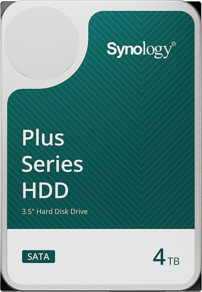 SYNOLOGY Plus Series HDD 4TB, Internal 3.5" SATA, 5400RPM. NB: Minor Use, D